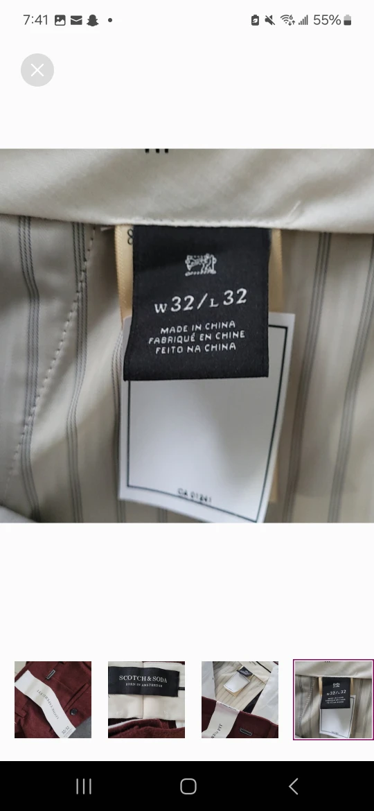 NEW Men's Scotch & Soda Tailored Pants 🏆 - photo 5
