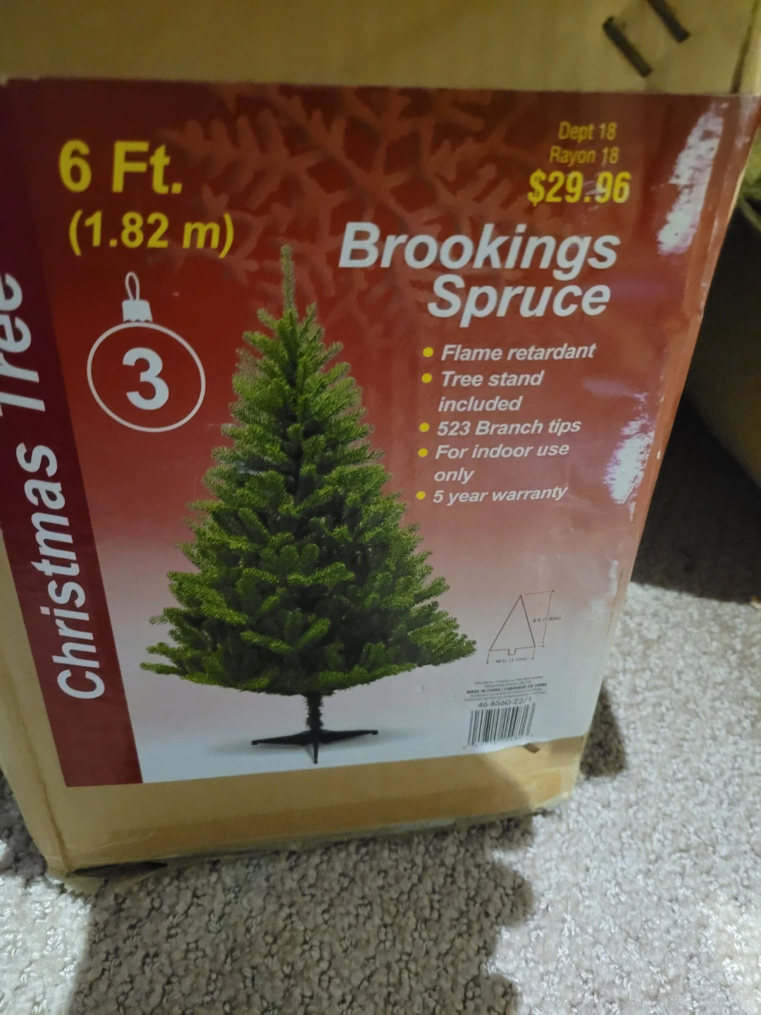 Brookings Spruce 6 Ft. Artificial Christmas Tree - photo 3