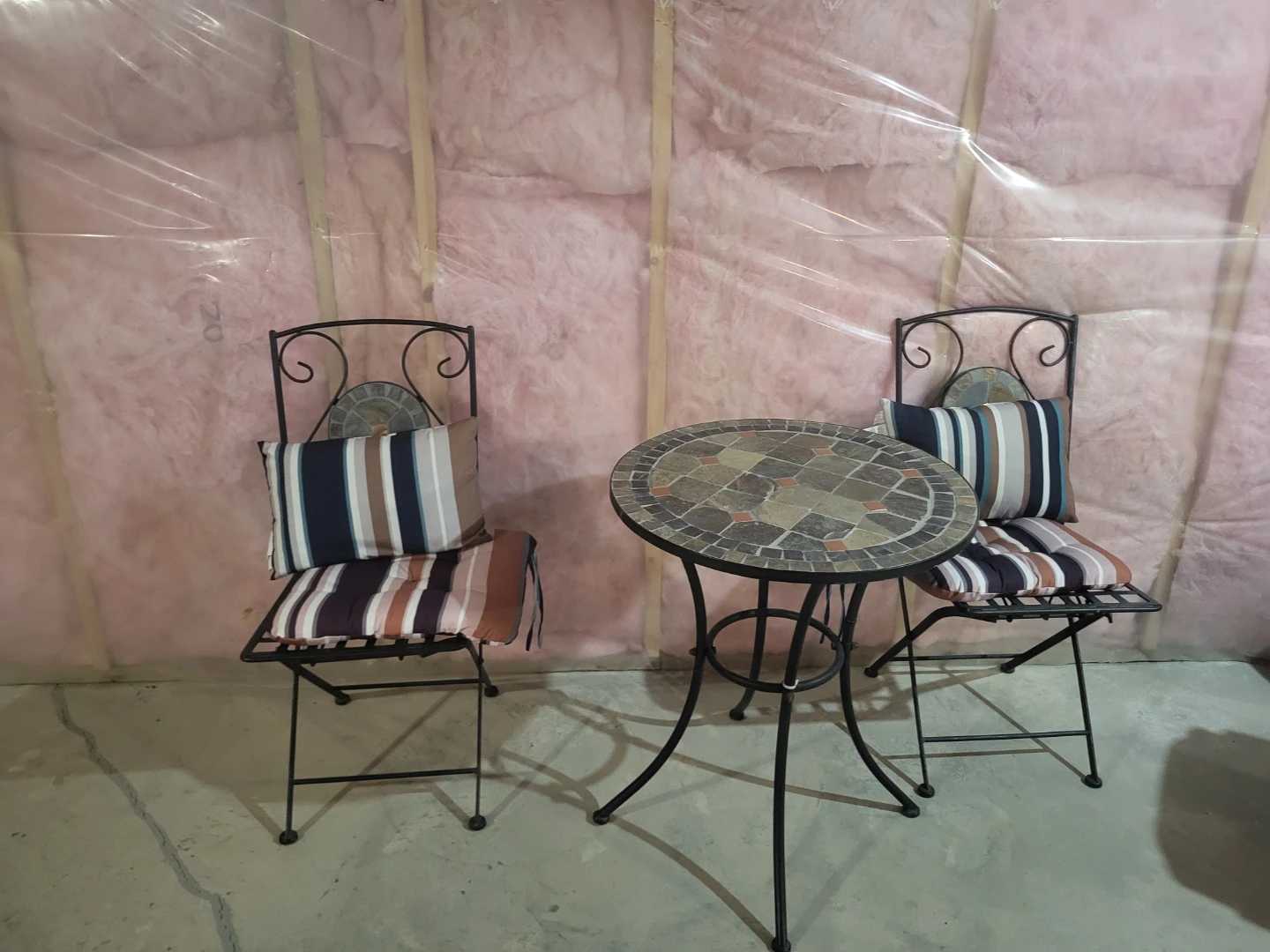 Mosaic Top Bistro Set with 2 Chairs