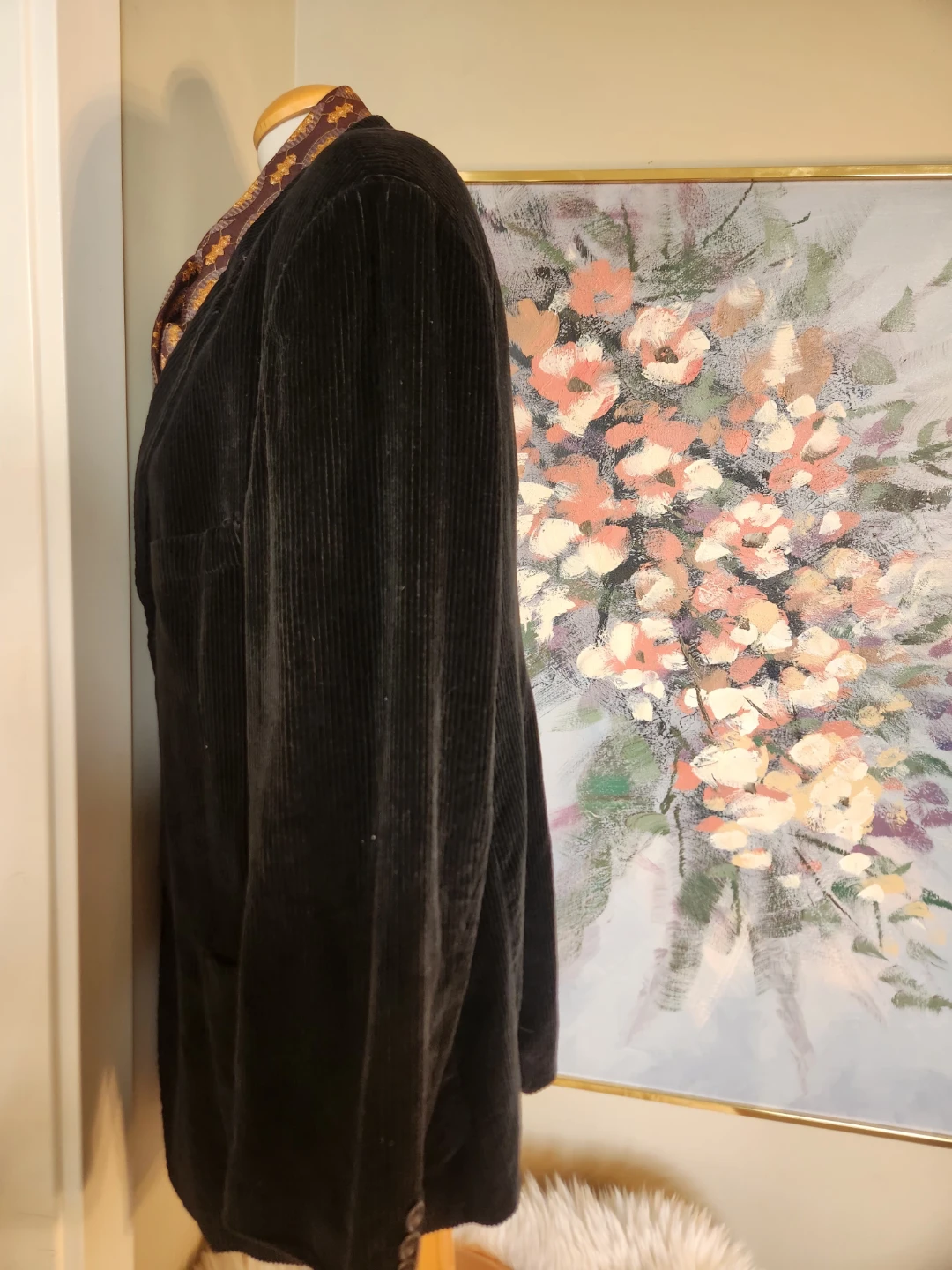 BIG & TALL Men's BLACK Corduroy Blazer - photo 3
