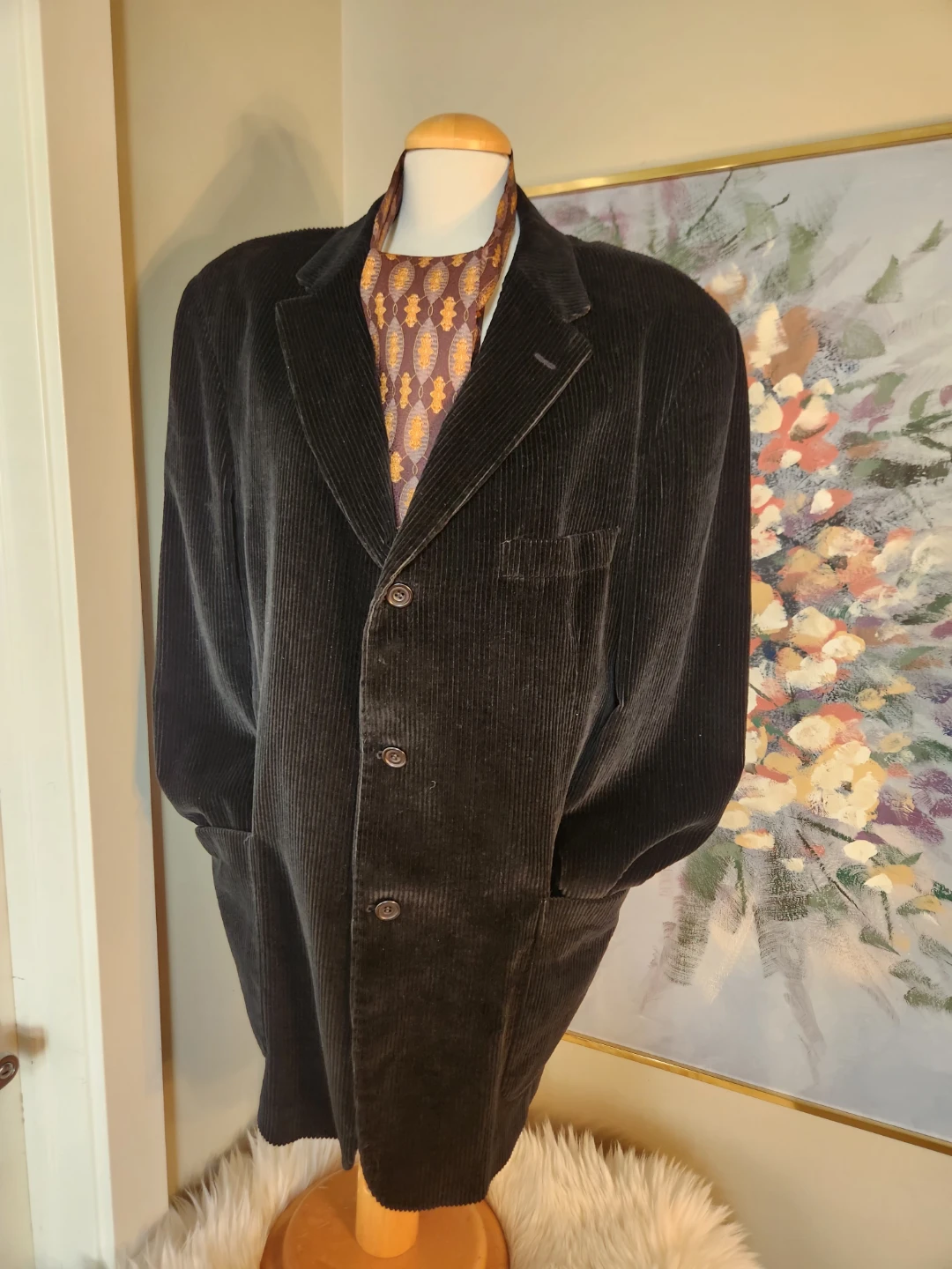 BIG & TALL Men's BLACK Corduroy Blazer - photo 4