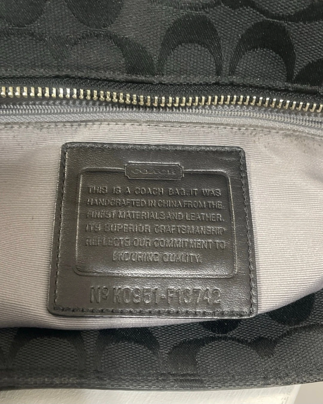 Black Coach Signature Tote Bag - photo 5