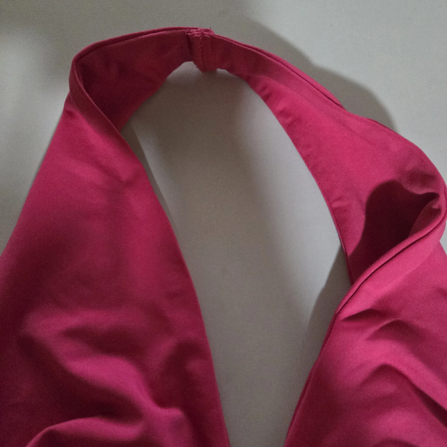 SHEIN Hot Pink Halter Neck Bikini Top - photo 3