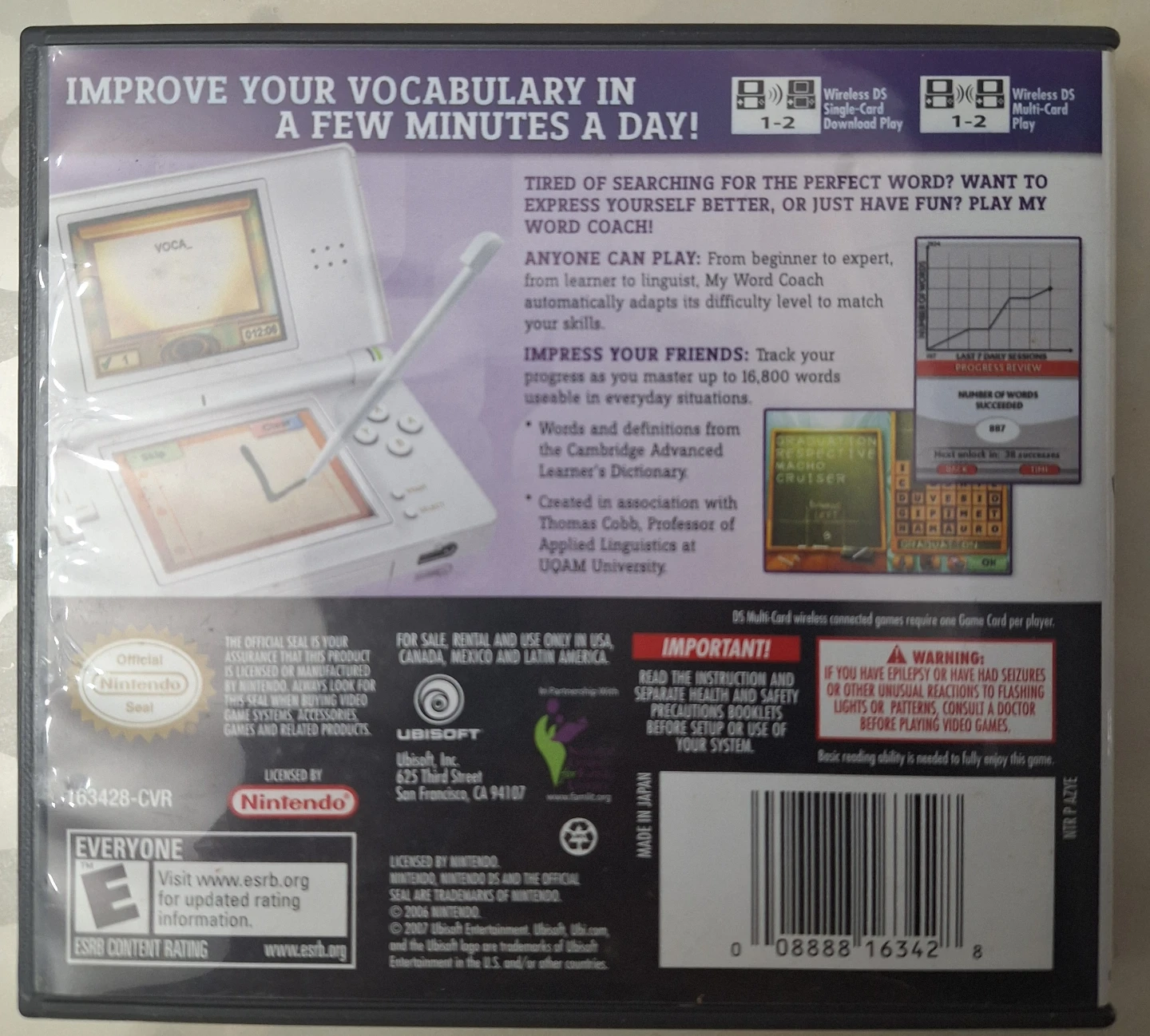 Nintendo DS My Word Coach Game - photo 2