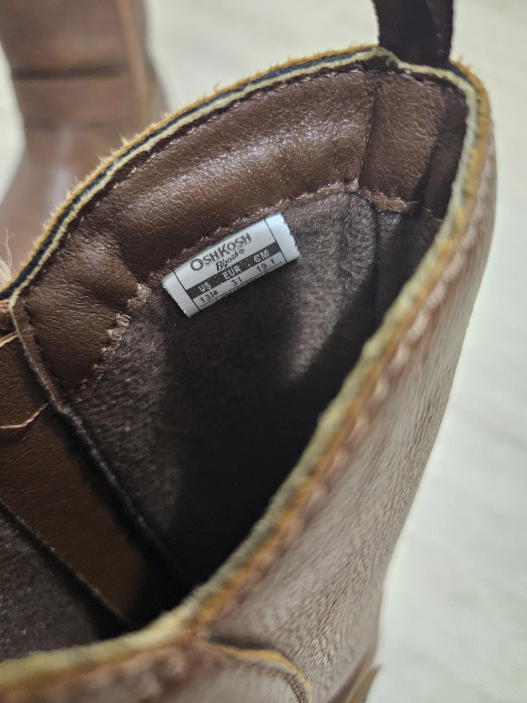 OshKosh B'gosh Brown Boots Size 13 - photo 3