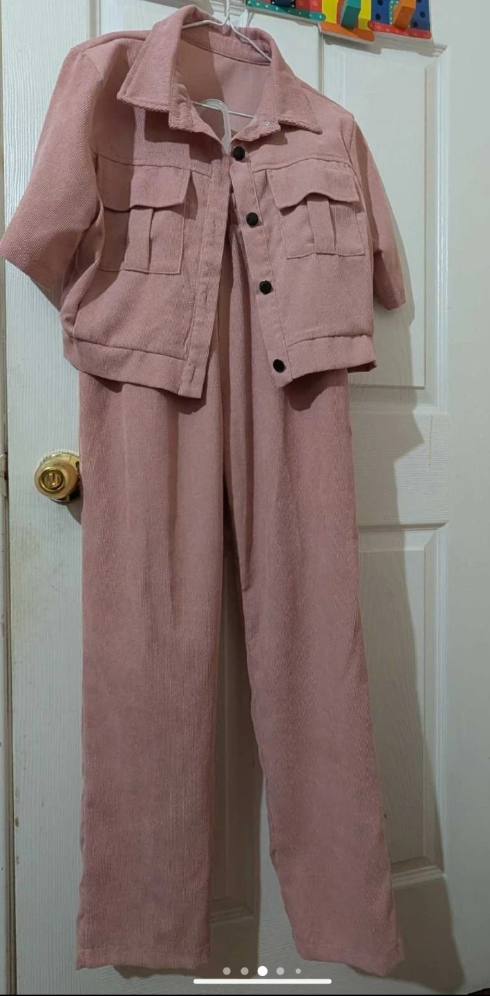 From Shein - Corduroy blouse & pants set - photo 3
