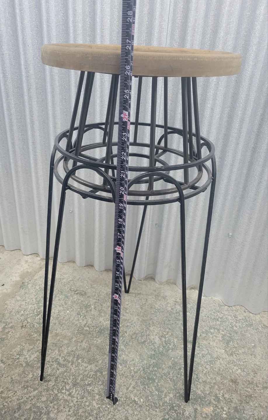Round Wood Top Plant Stand - photo 4