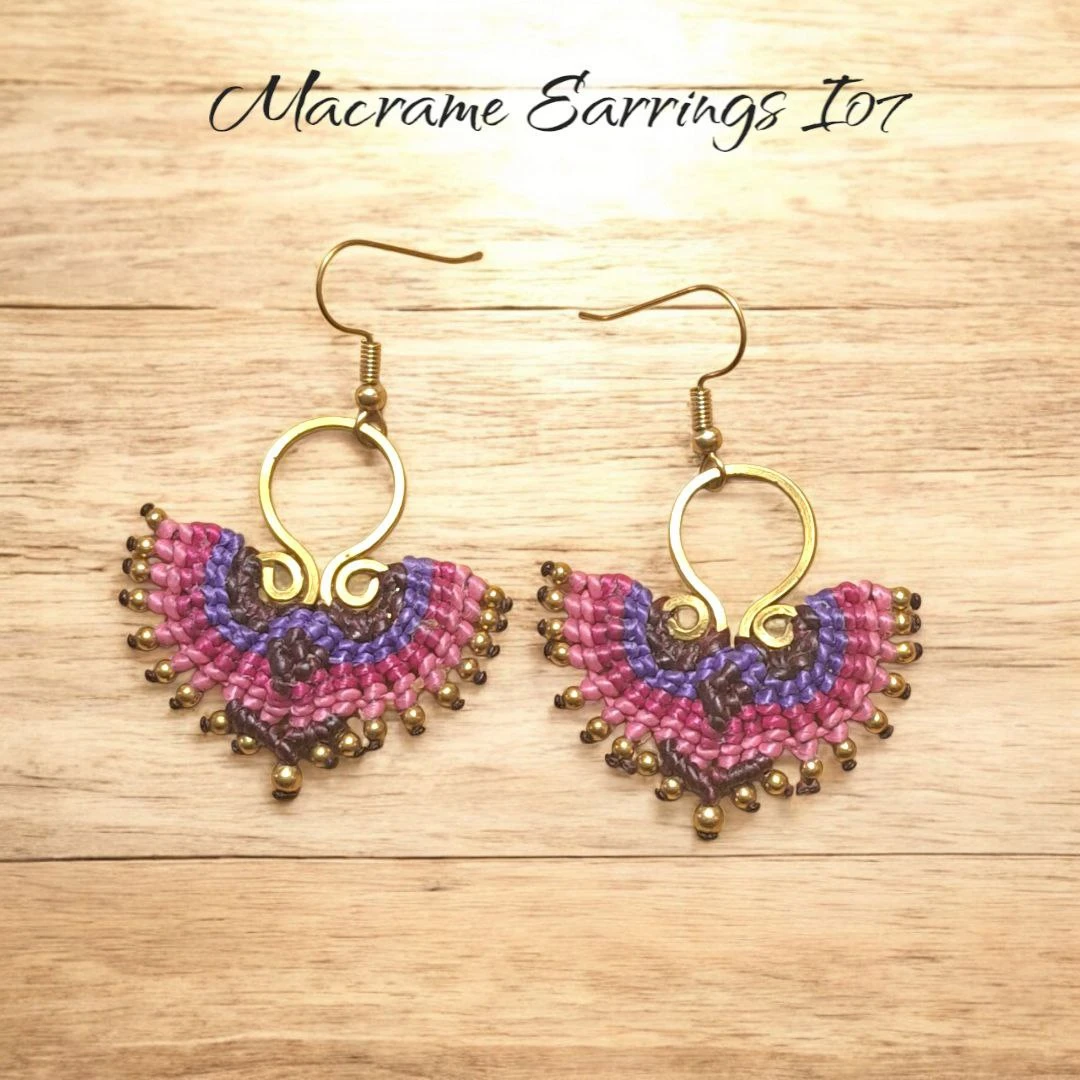 Macrame Earrings I07🏆