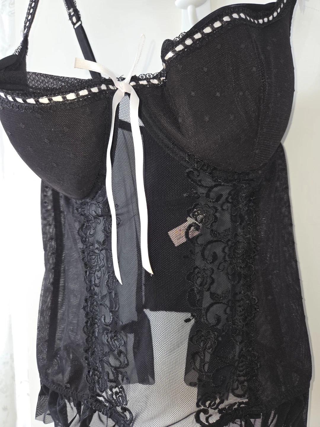 Black Lace Babydoll Lingerie - photo 2