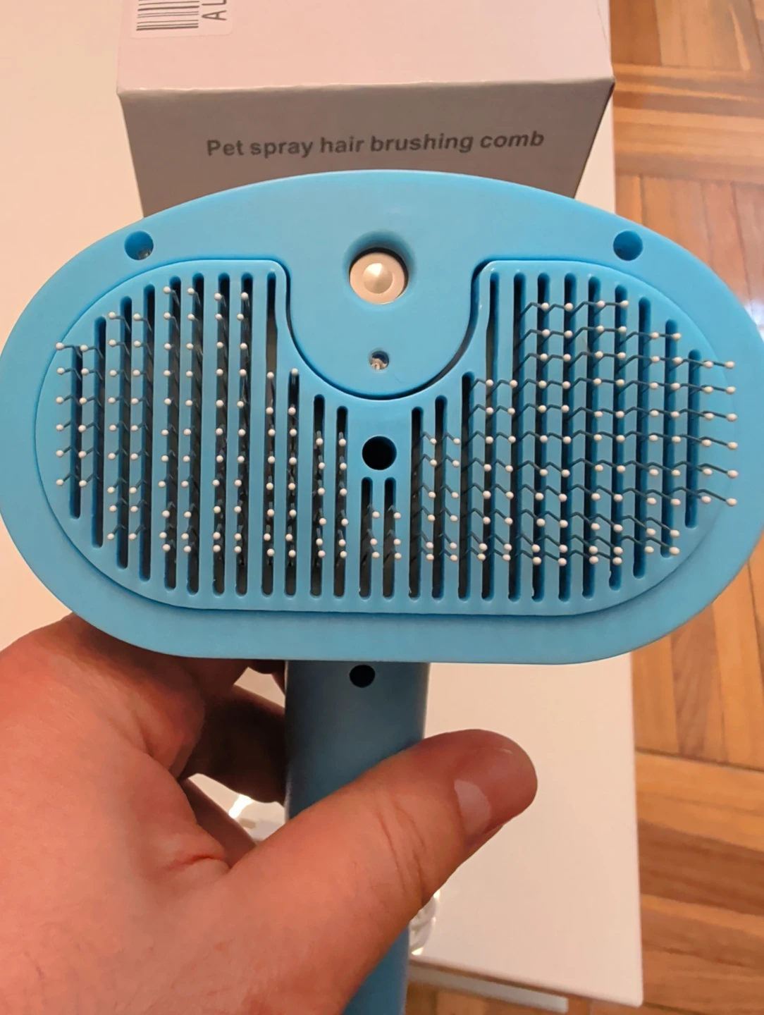 Pet Spray Hair Brushing Comb - Blue - photo 3