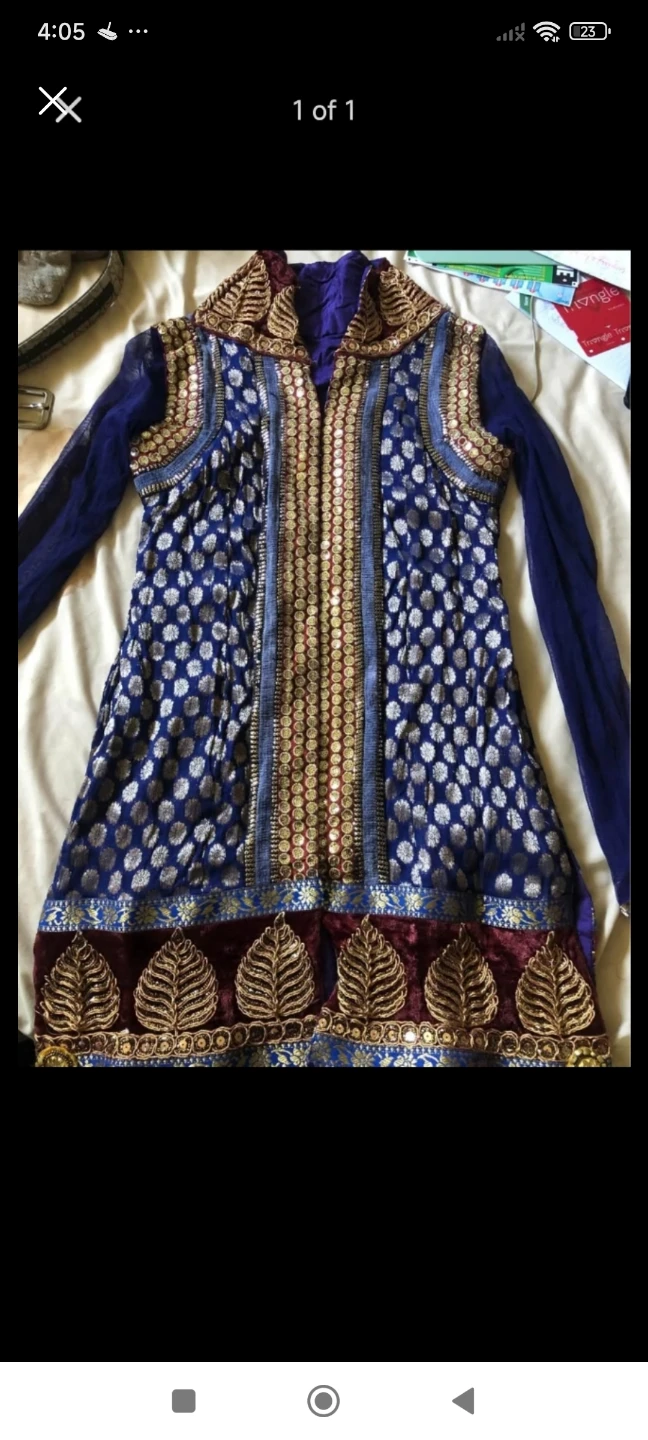New Traditional Indian Silk Saree n suit piece - photo 5