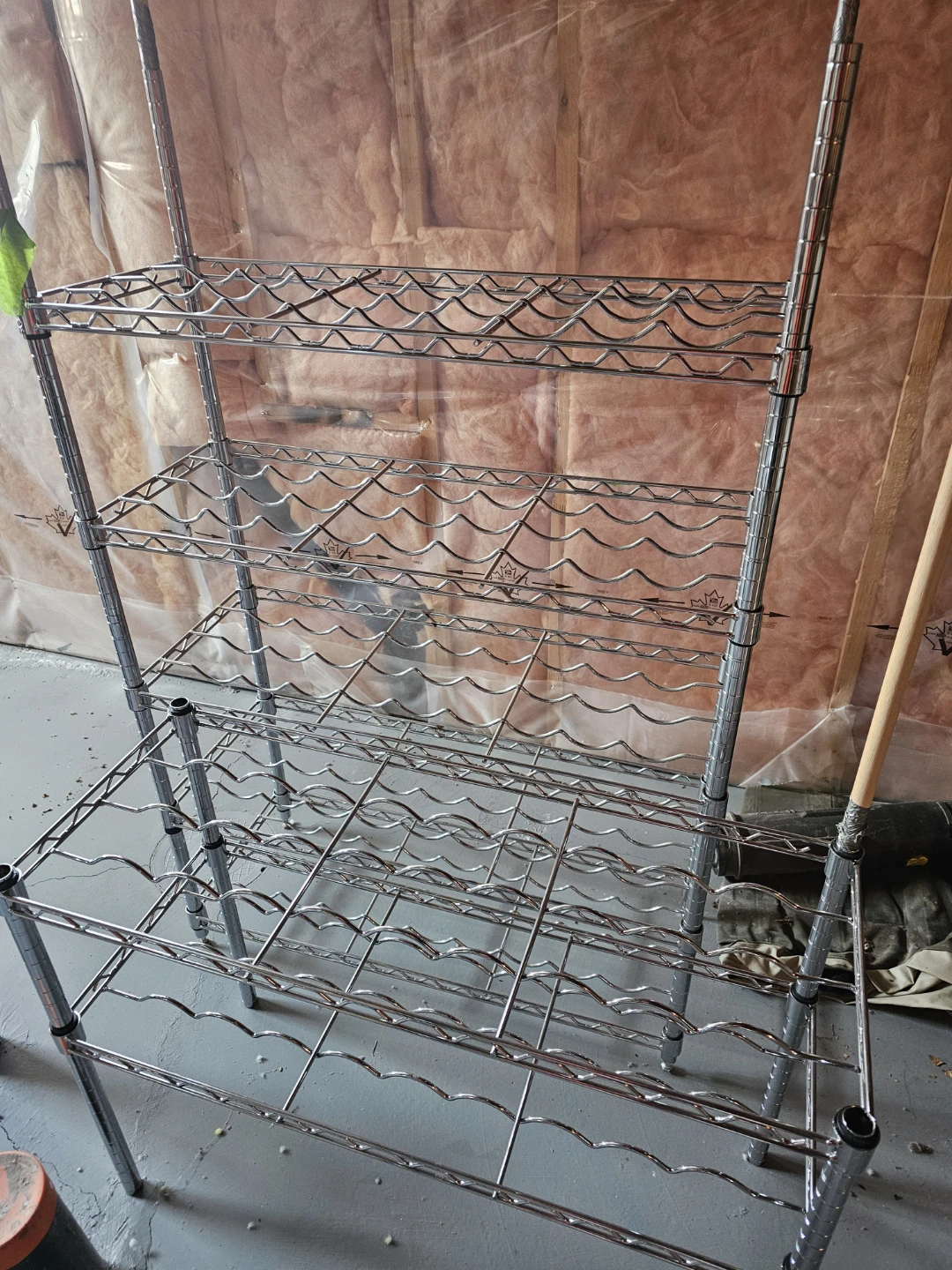 Chrome Wire Wine Rack Shelf