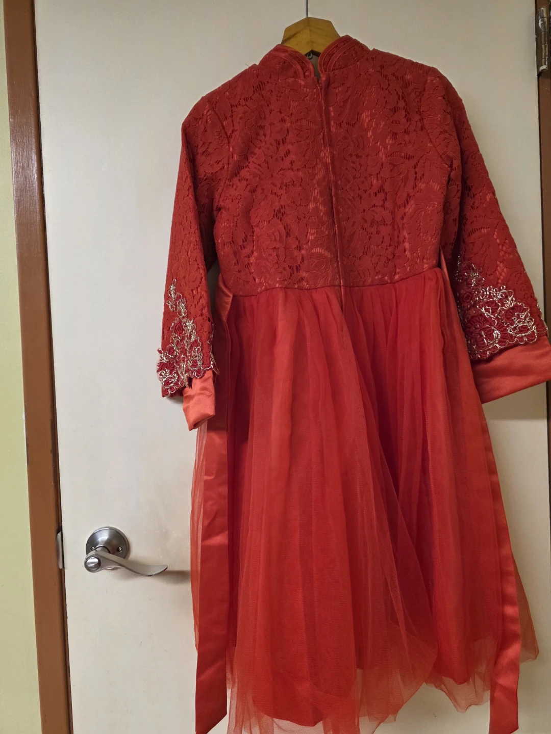 Kids Chinese Style Dress Lace Tulle for about 12 years old - photo 2