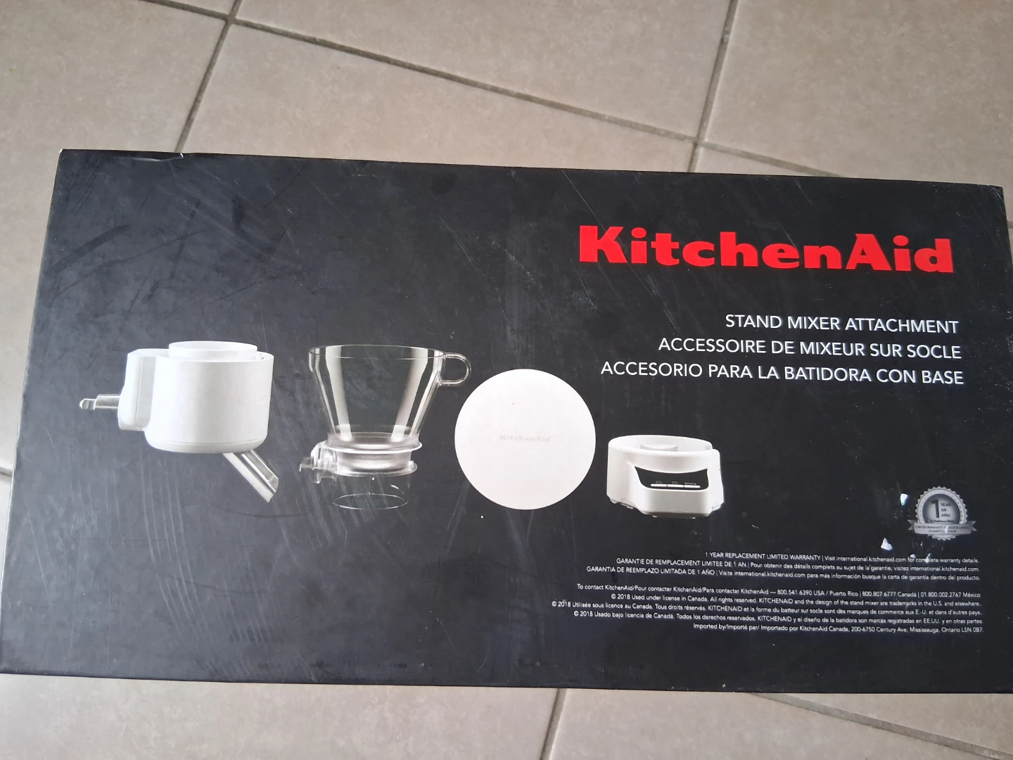 KitchenAid Stand Mixer Attachment Sifter + Scale - photo 2