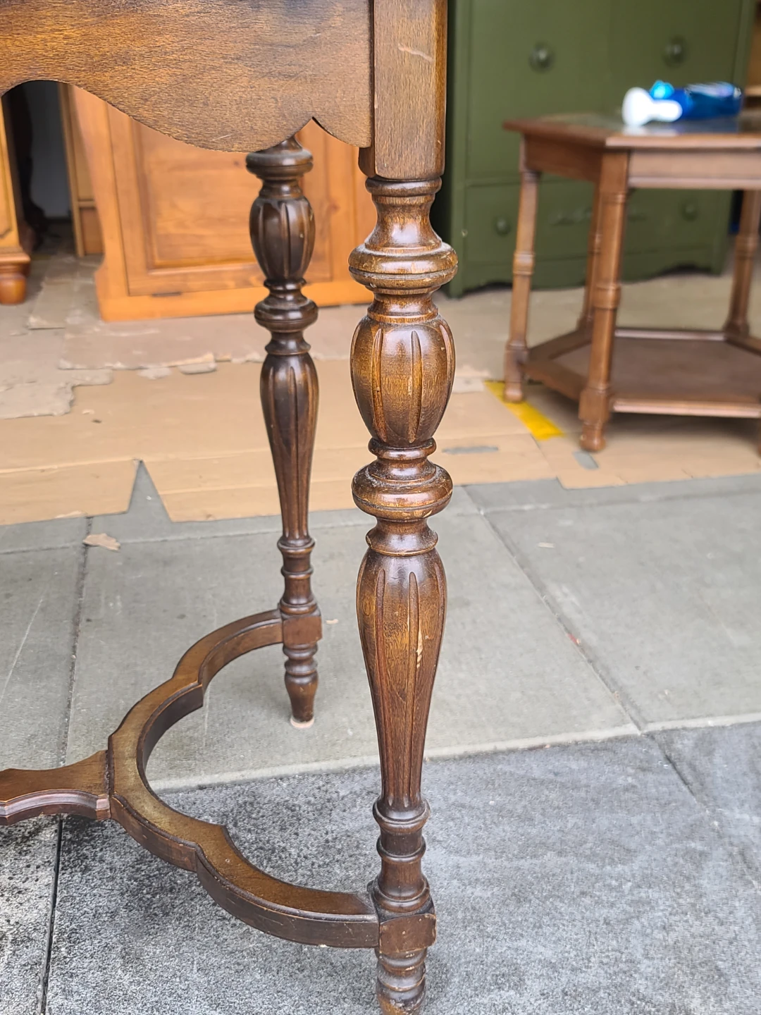 Vintage Wood Console Table - photo 5