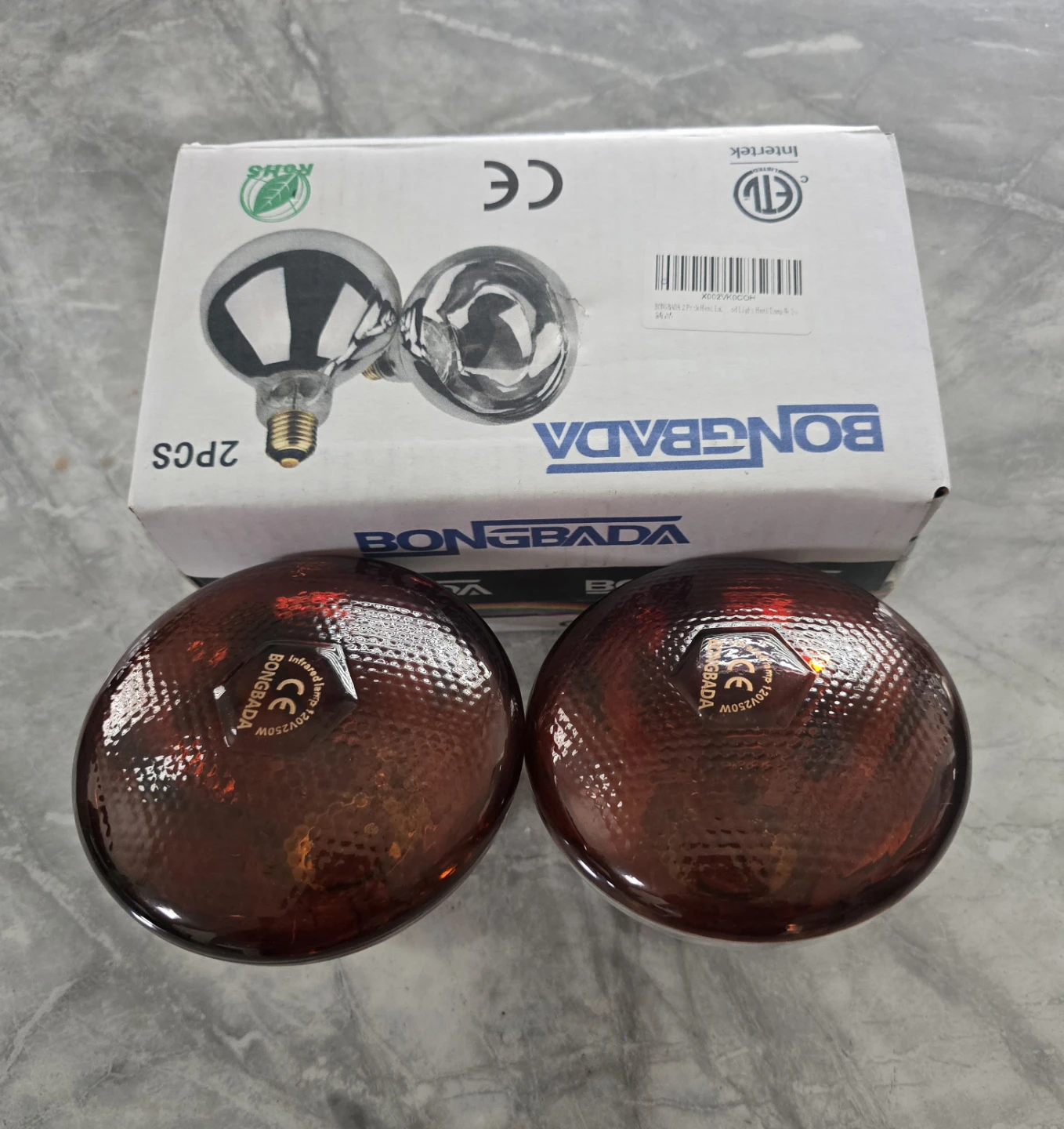2 Pack Heat Lamp Clear Infrared Bulbs PAR38/2 - photo 2