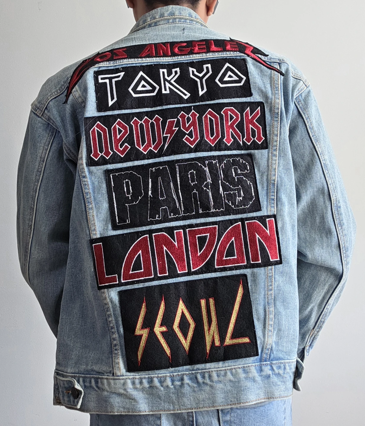 Denim Jacket with City Patches - photo 5