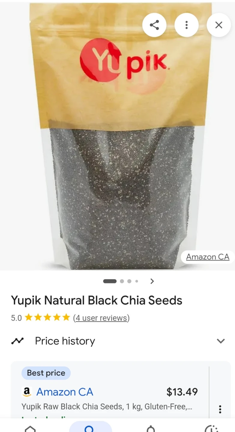 Yupik Black Chia Seeds 1 kg(2 for $15) - photo 4