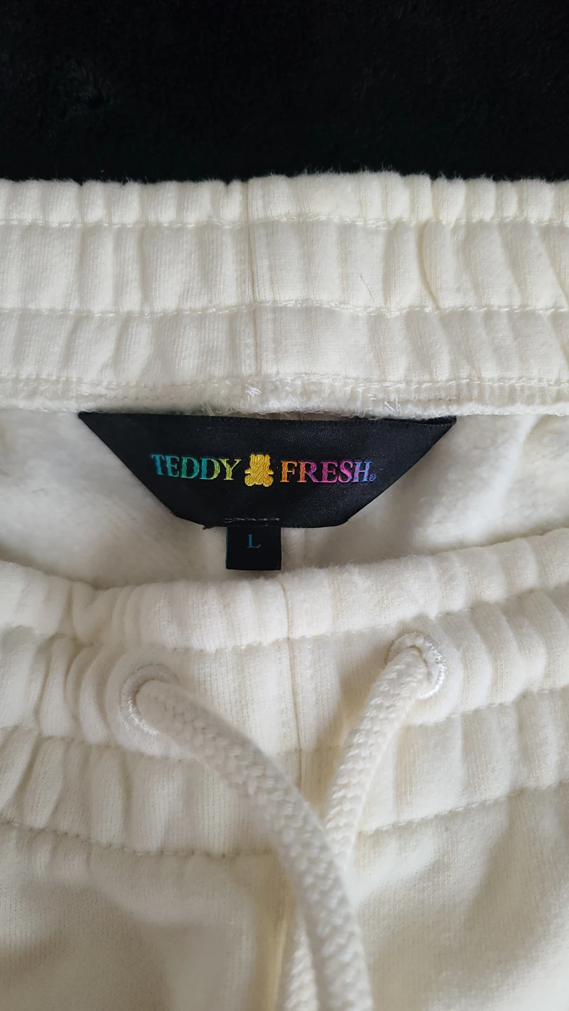 Rare Teddy Fresh RX "Pill" Sweatpants - Ivory - Size Large 🏆 - photo 3