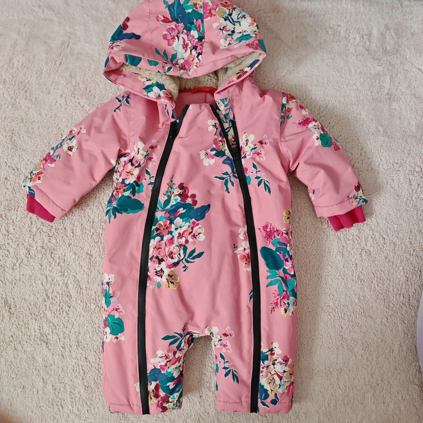 Joules Frostaway Waterproof Snowsuit - Chatsworth Pink - photo 2