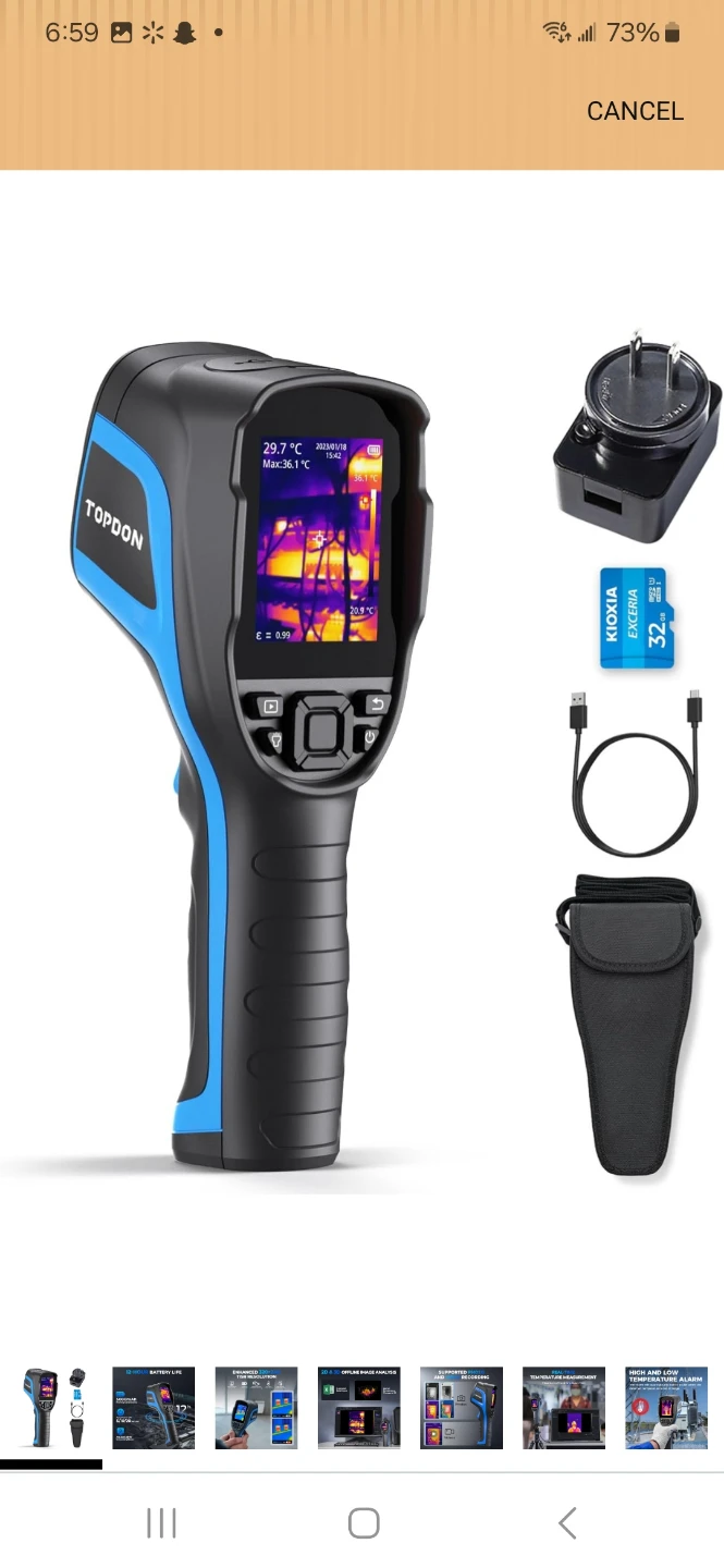 TOPDON Thermal Imaging Camera with 32GB SD Card