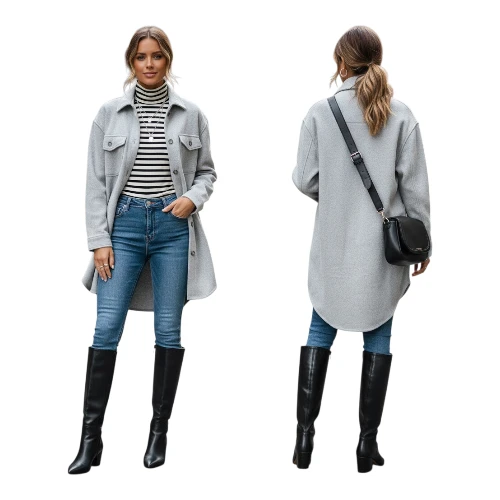 🏆 Kit & Ace Hygge Fleece Long Shirt Shaket Size S - Relaxed-Fit - photo 3
