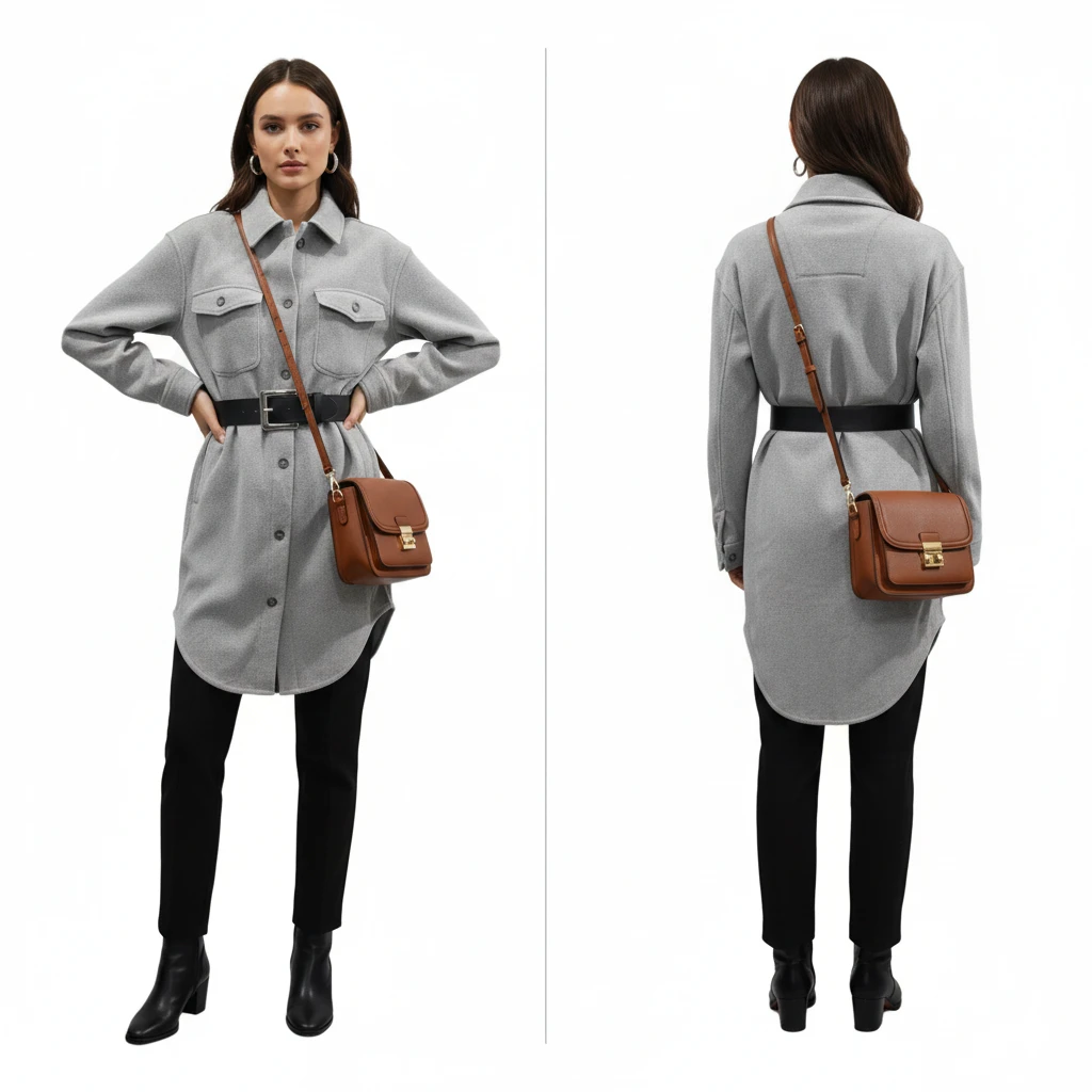 🏆 Kit & Ace Hygge Fleece Long Shirt Shaket Size S - Relaxed-Fit - photo 4