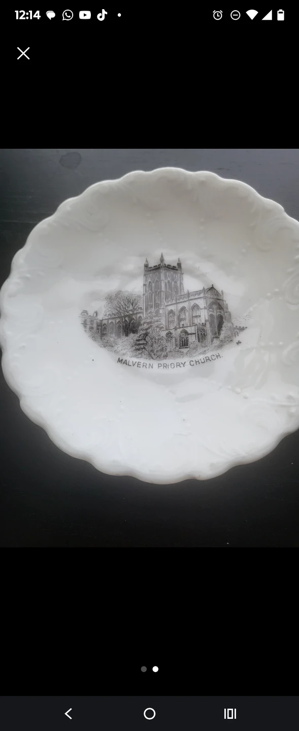 Vintage Tea Cup and Saucer - Malvern Priory Church Design - photo 2