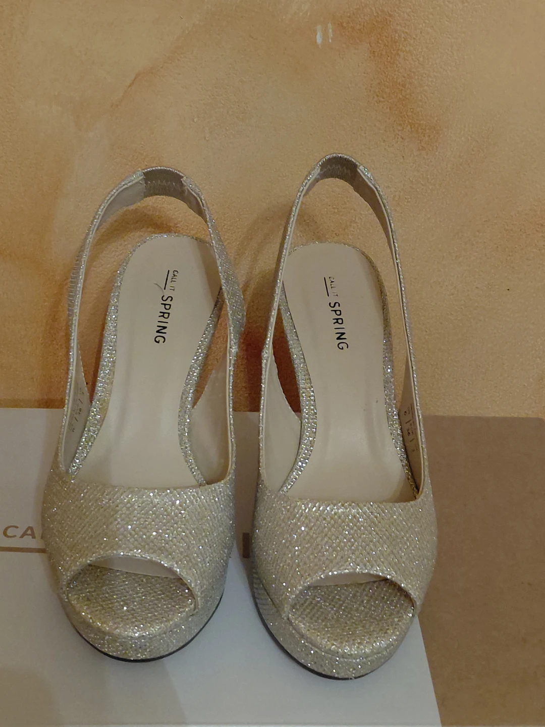 Call It Spring Women's Silver Glitter Heels - photo 2