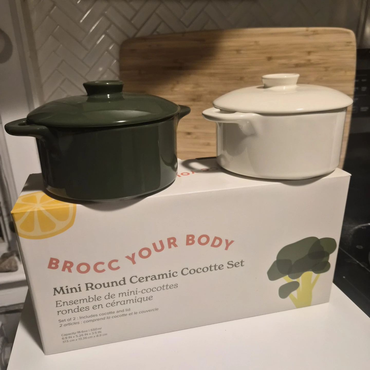 🏆 Mini Round Ceramic Cocotte Set