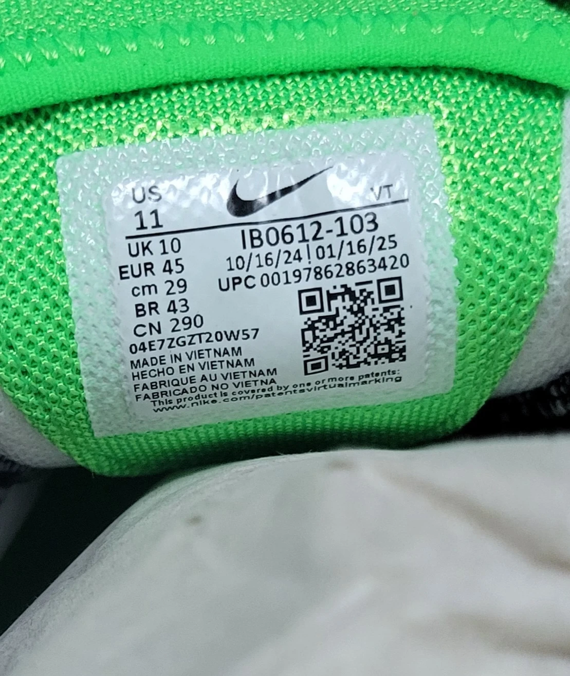 Nike Air Zoom GT Cut 2 Men's Shoes White/Green Size 11 - photo 2
