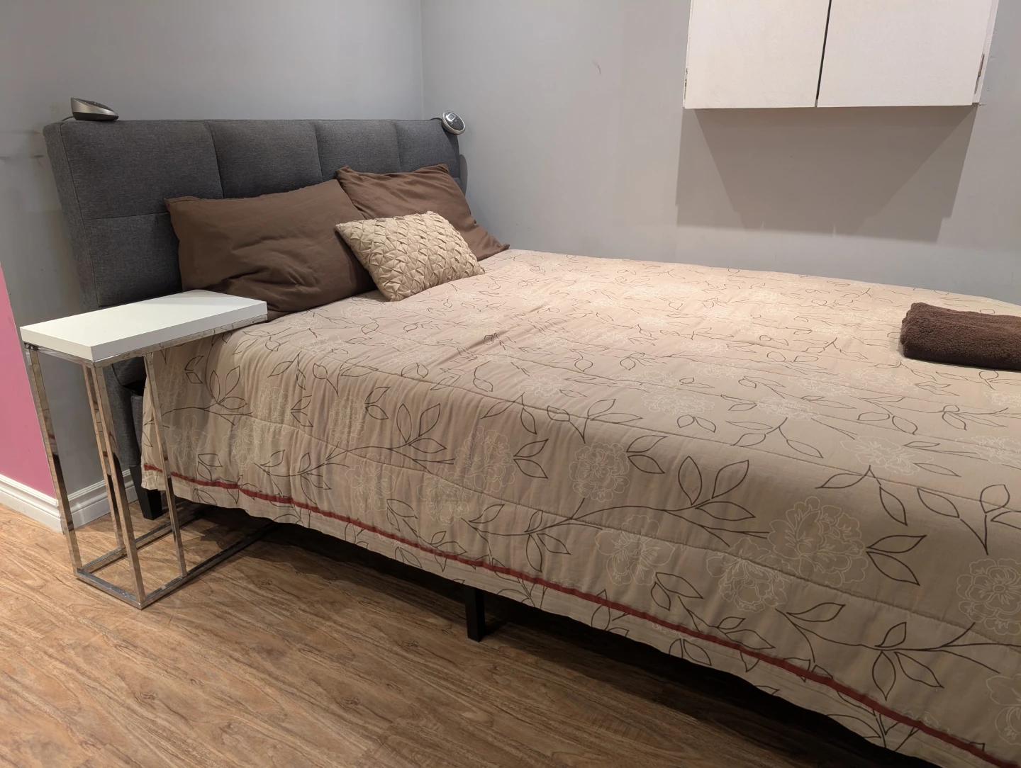 Queen Size Bed Frame with Headboard