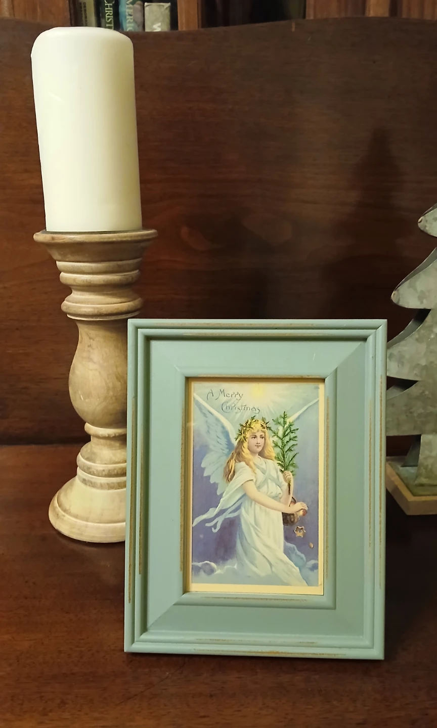 🥕Wooden Frame with Christmas Angel!🧤