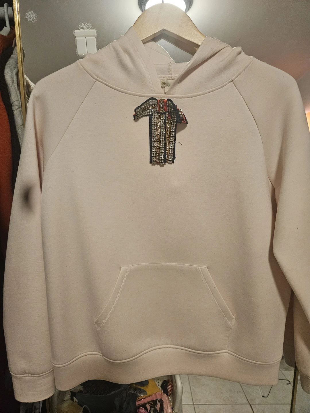 Maje Pink Hoodie - Size 3 - photo 2