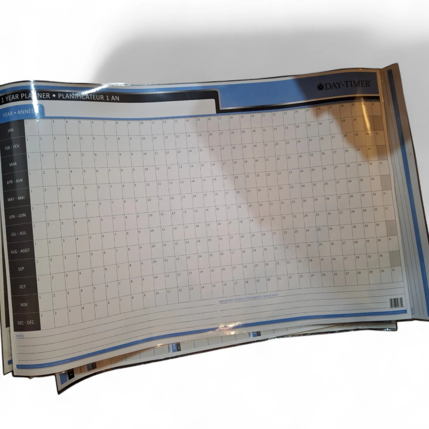 5 x Day-Timer 1 Year Wall Planner, double sided - photo 2