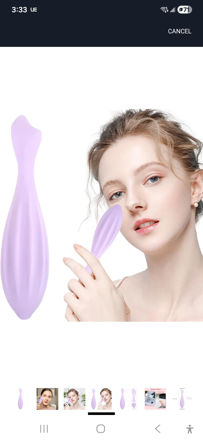 Purple Silicone Facial Massage Tool - photo 2