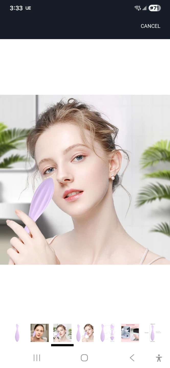 Purple Silicone Facial Massage Tool - photo 5
