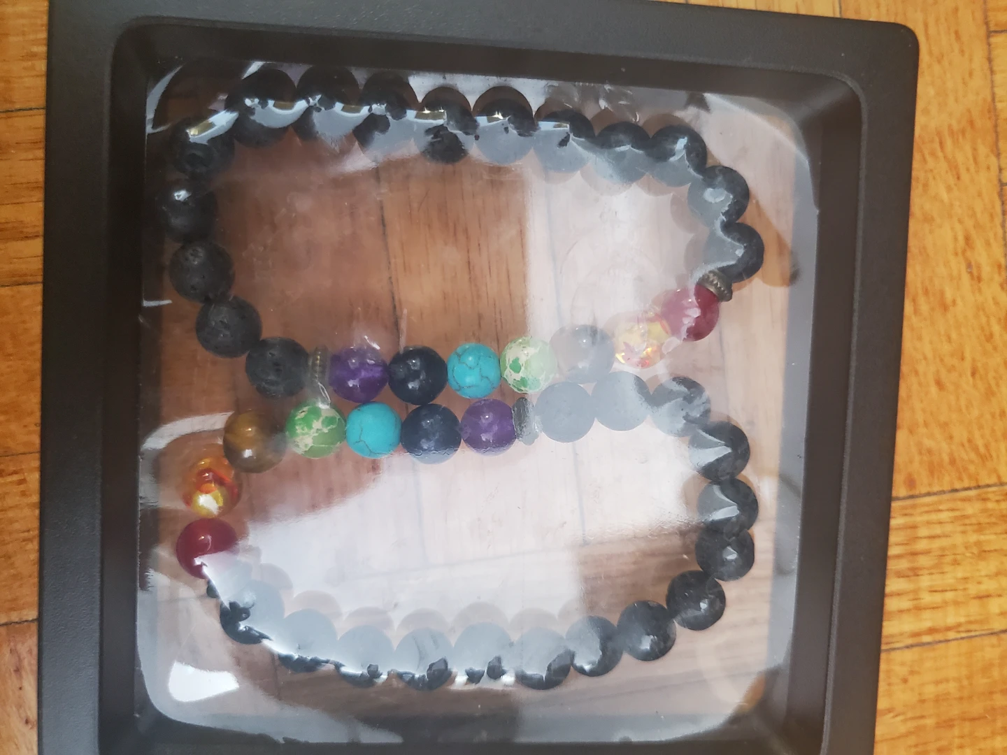 Volcanic rock bead bracelet