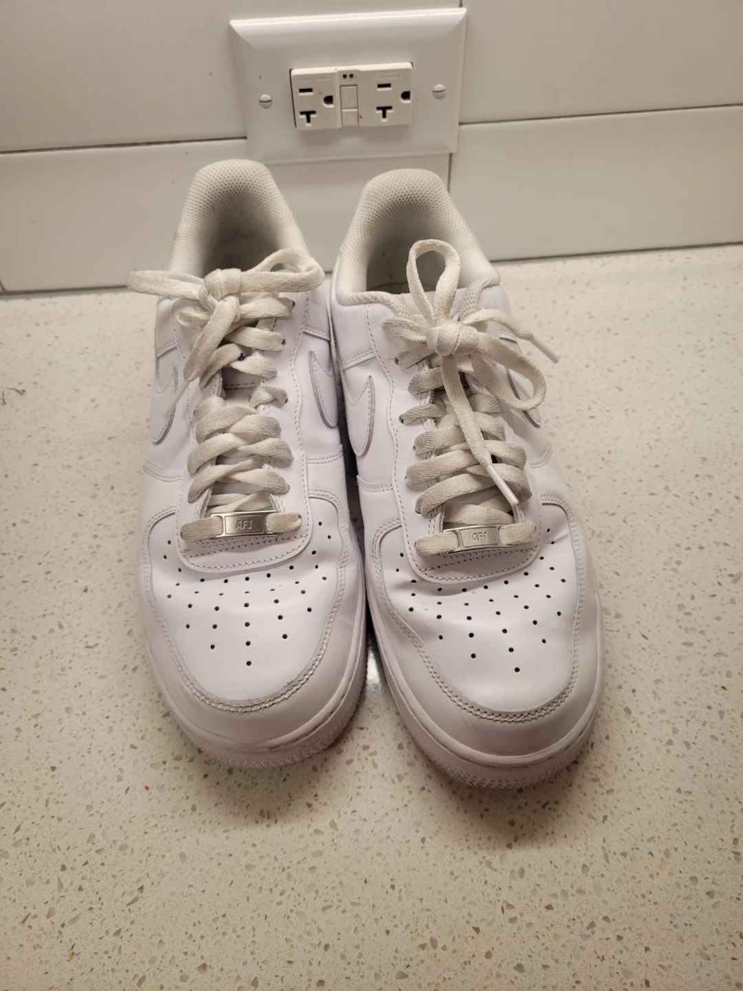 Nike Air Force 1 White Sneakers - photo 3