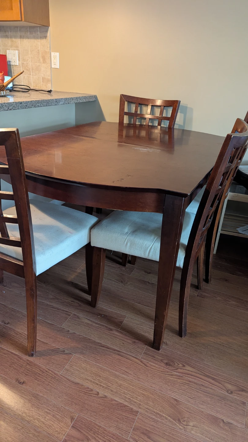 Wooden Dining Table with Chairs - photo 2