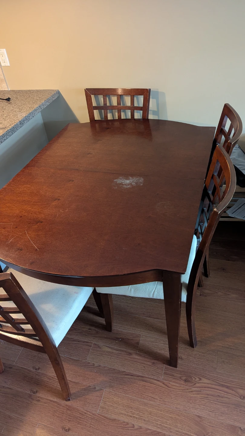 Wooden Dining Table with Chairs - photo 5