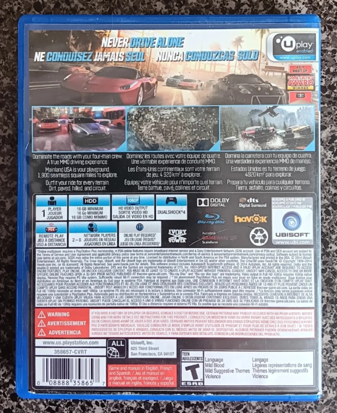 The Crew Limited Edition PS4 Video Game - photo 2