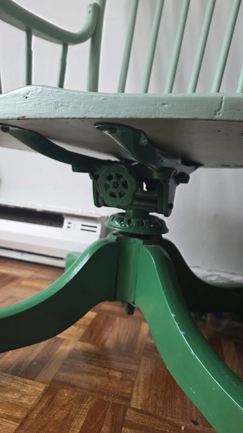 Vintage Green Swivel Chair - photo 2