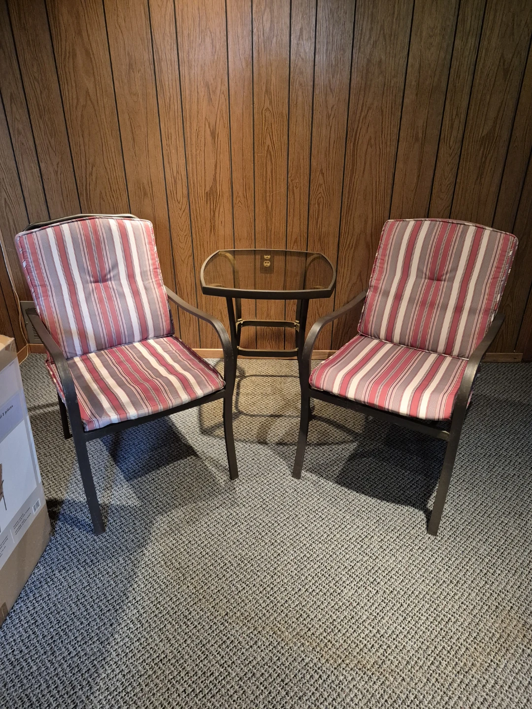 Patio / Porch / Balcony Set : Table + 2 Chairs (3 pieces)