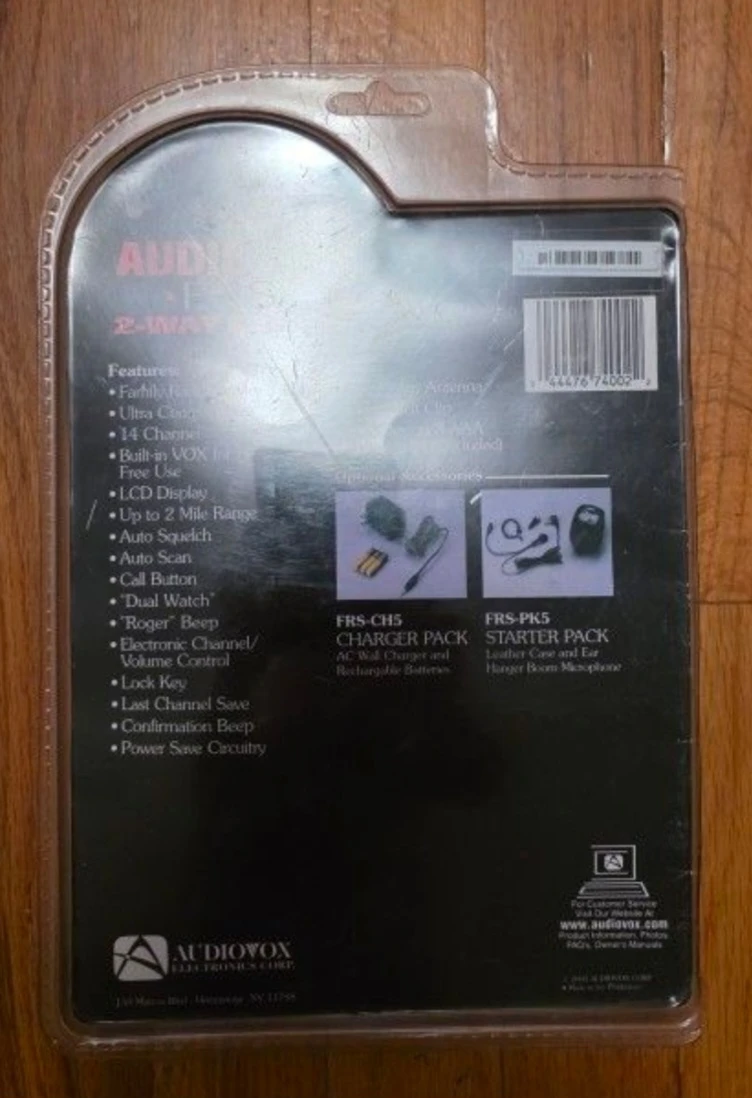 Audiovox FR-530 Two-Way Radios Walkie - photo 2
