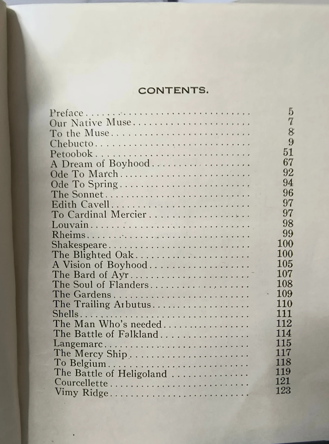 Chebucto and Other Poems, 1st edition, 1917, Canada - photo 4