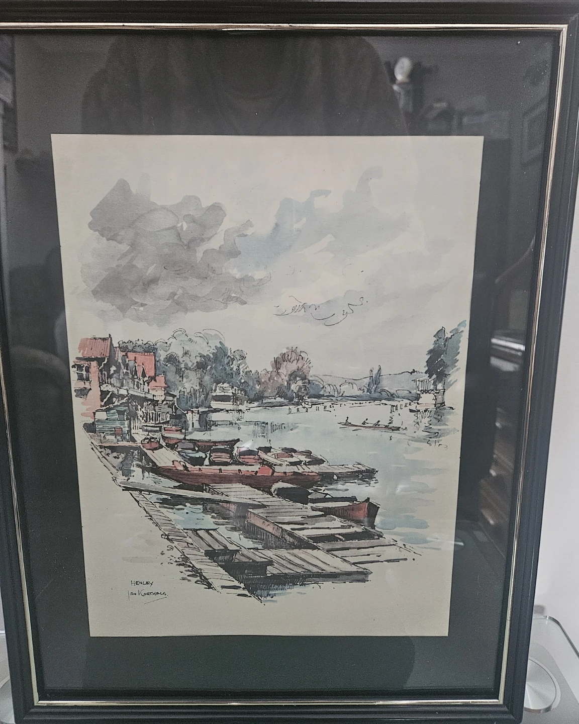Henley Watercolor Print  by Jan Korthals