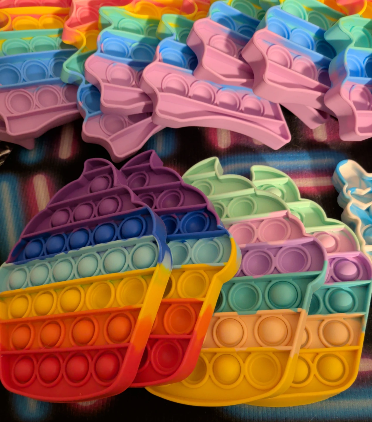 Assorted Pop It Fidget Toys - Llama, Cupcake, Hamburger, Fries - photo 4