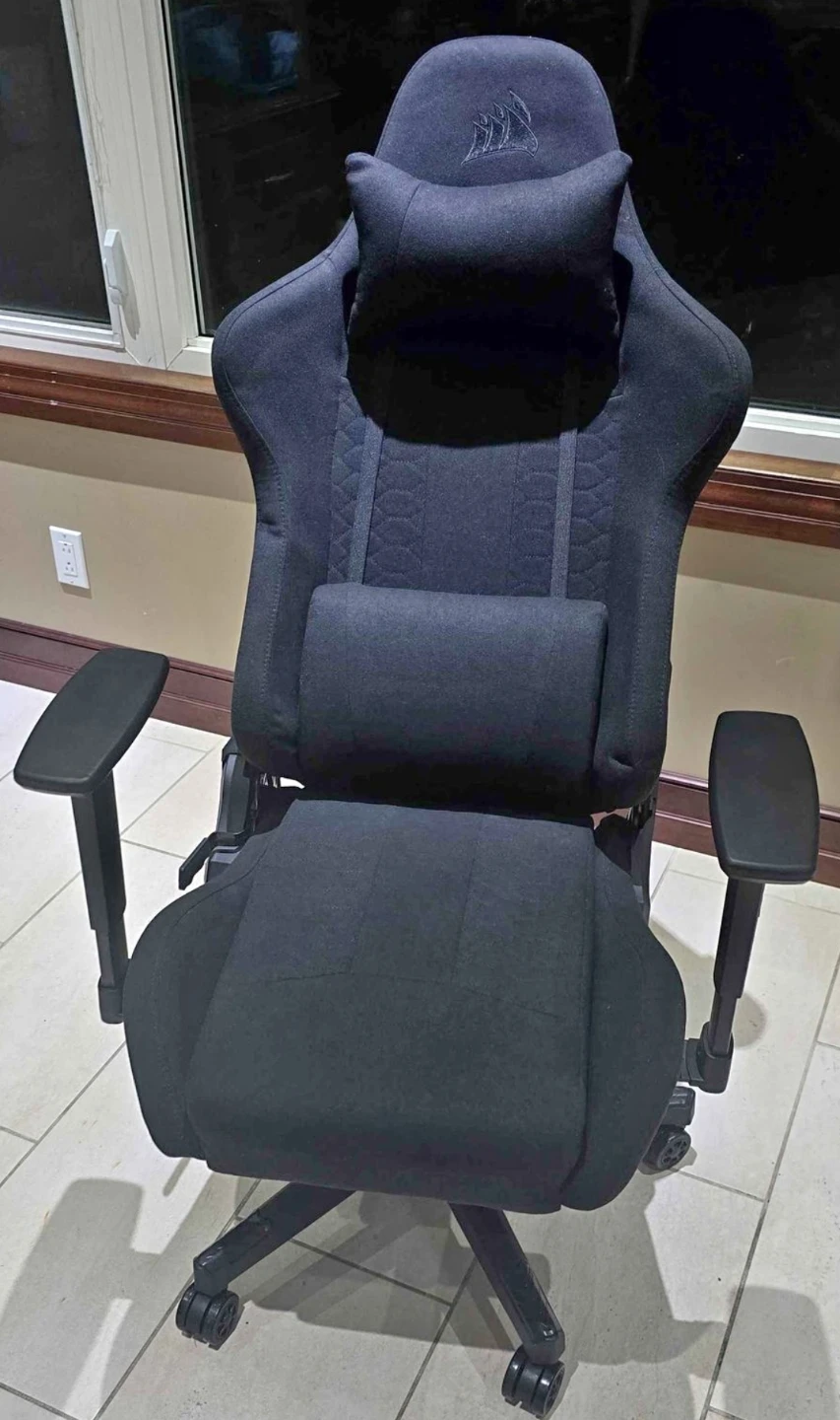 Corsair Black Fabric Gaming Chair