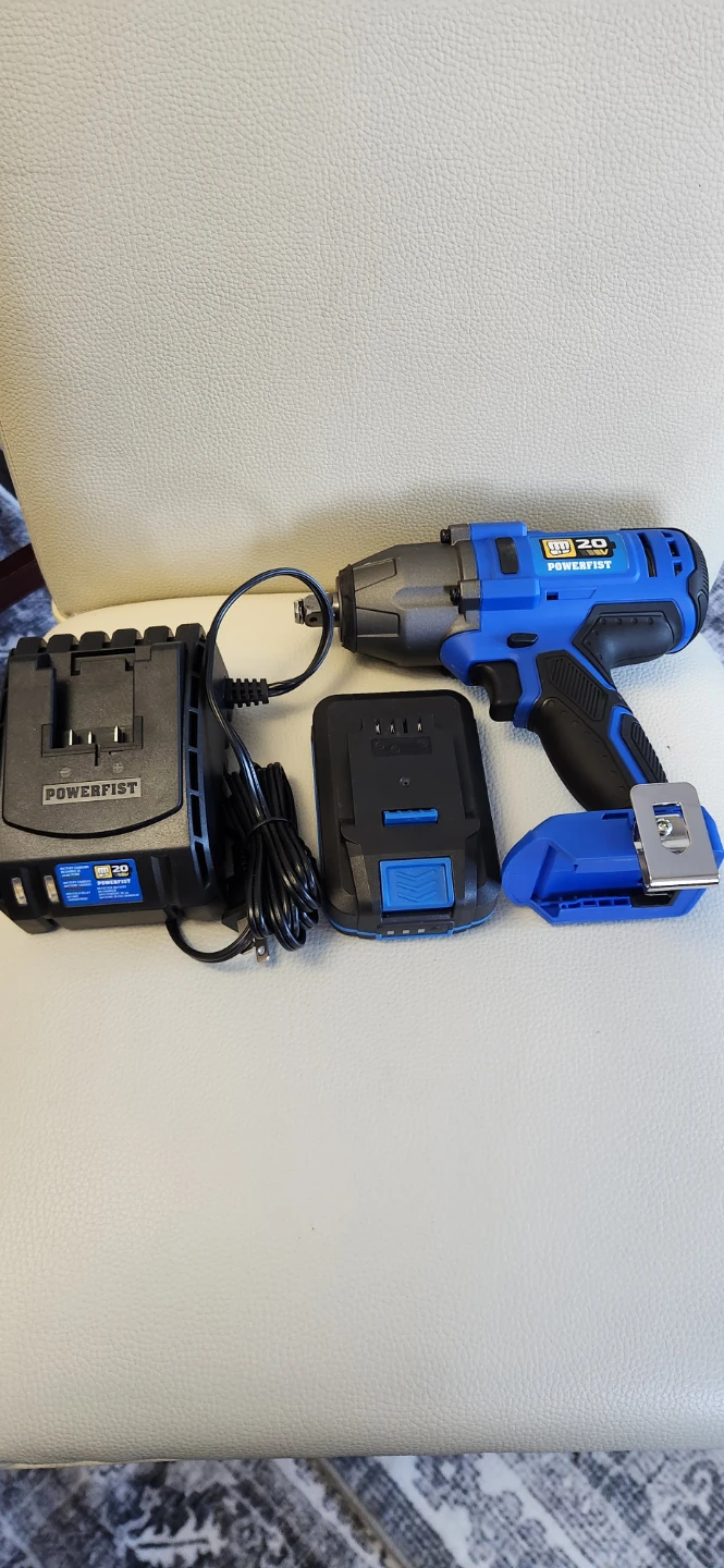 Powerfist 20V Impact Wrench Kit with Battery and Charger - photo 4